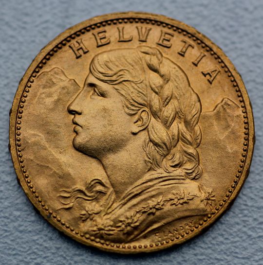 Vreneli suisse côté face